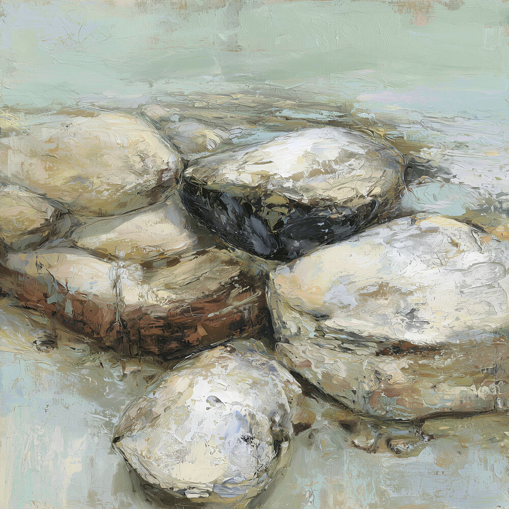 River Stones 1 art print by Alonza Saunders for $57.95 CAD