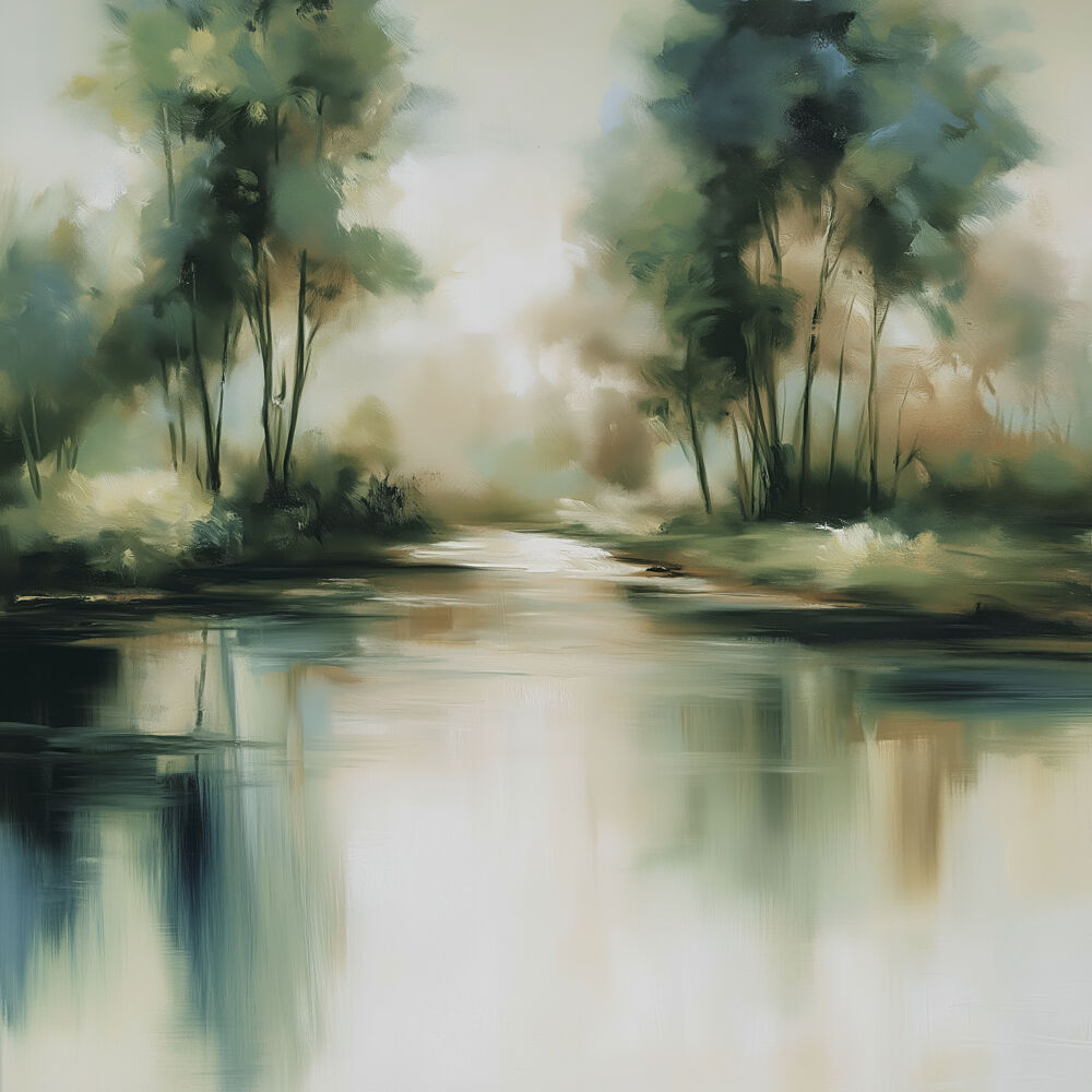 Waterside Abstraction 1 art print by Alonza Saunders for $57.95 CAD