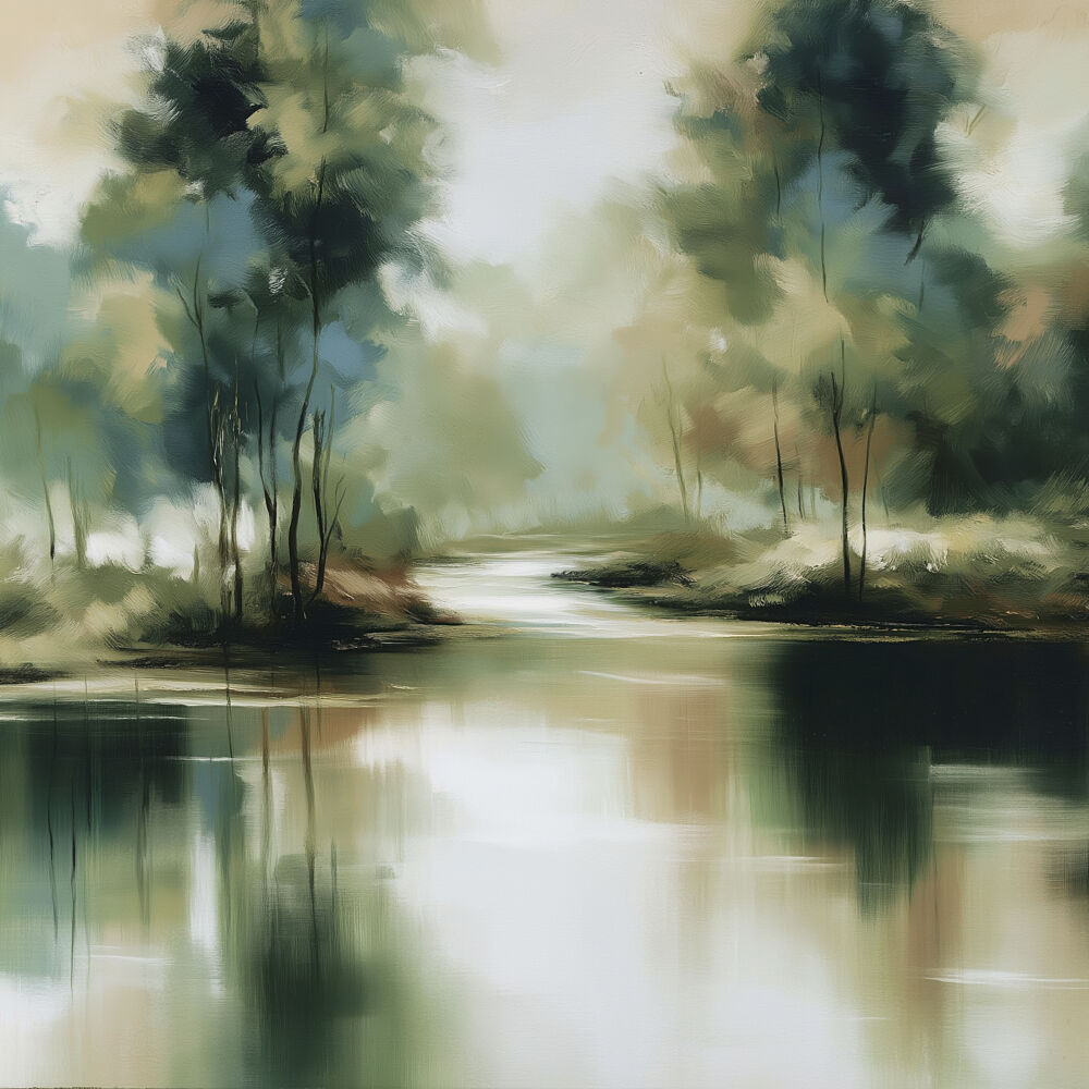 Waterside Abstraction 2 art print by Alonza Saunders for $57.95 CAD