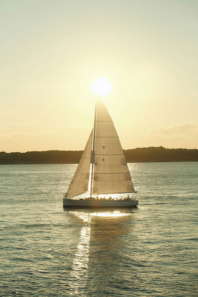 Sunset Sail art print by Alicia Stanhouse Pyatt for $57.95 CAD
