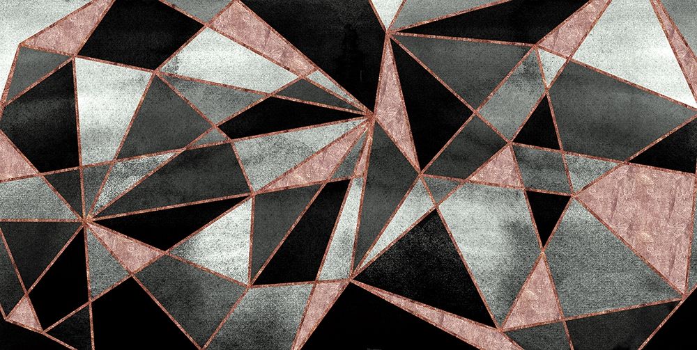Blush Geo Abstract art print by Alicia Vidal for $57.95 CAD