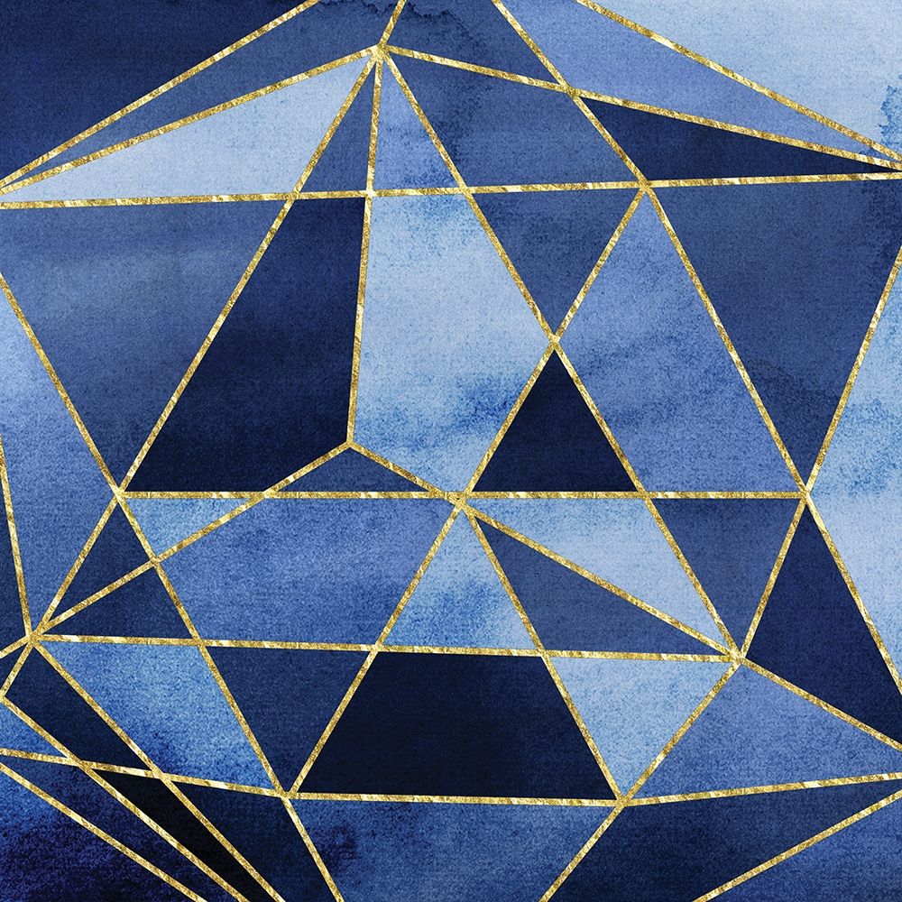 Navy GeoAbstract art print by Alicia Vidal for $57.95 CAD