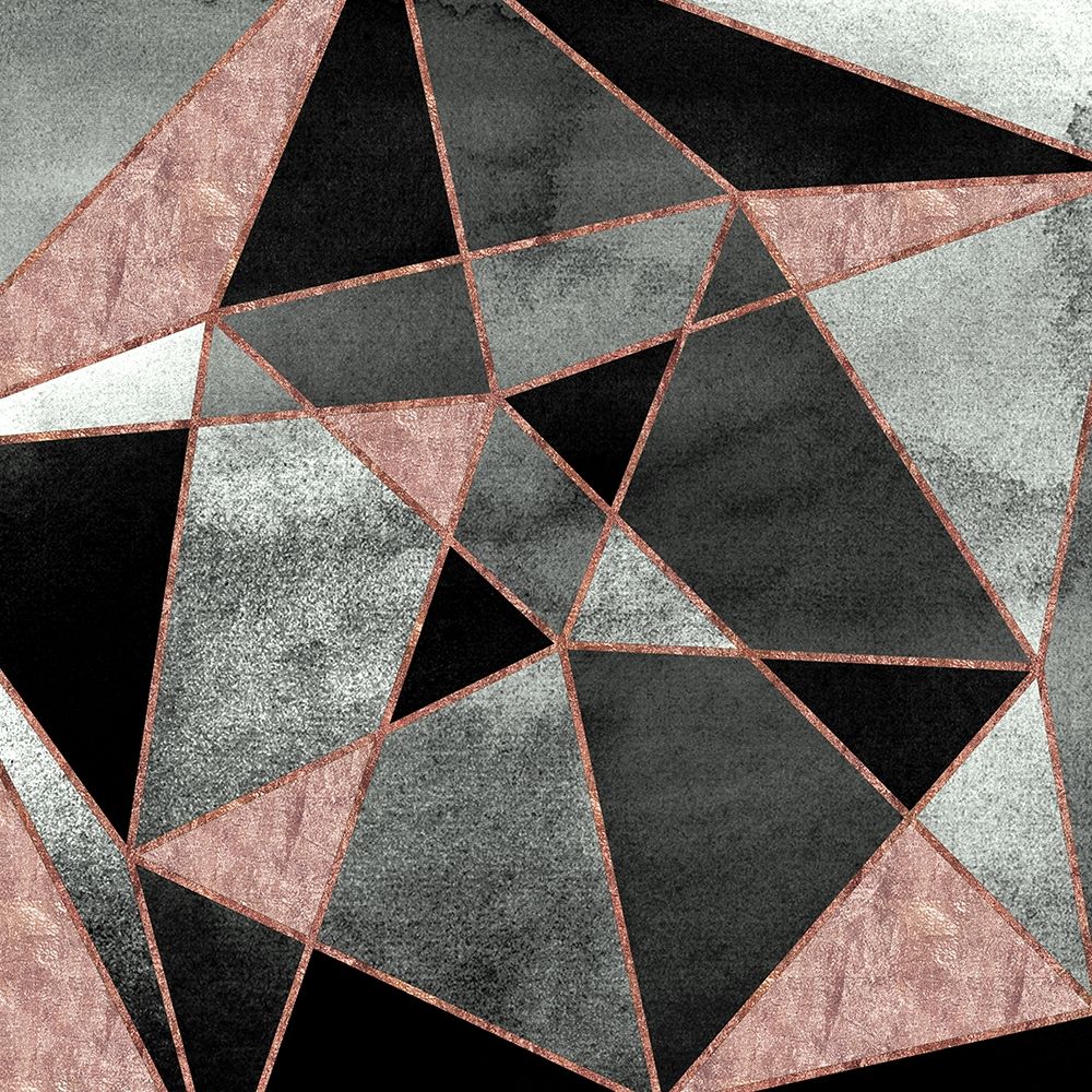 Blush Geo Abstract 1 art print by Alicia Vidal for $57.95 CAD