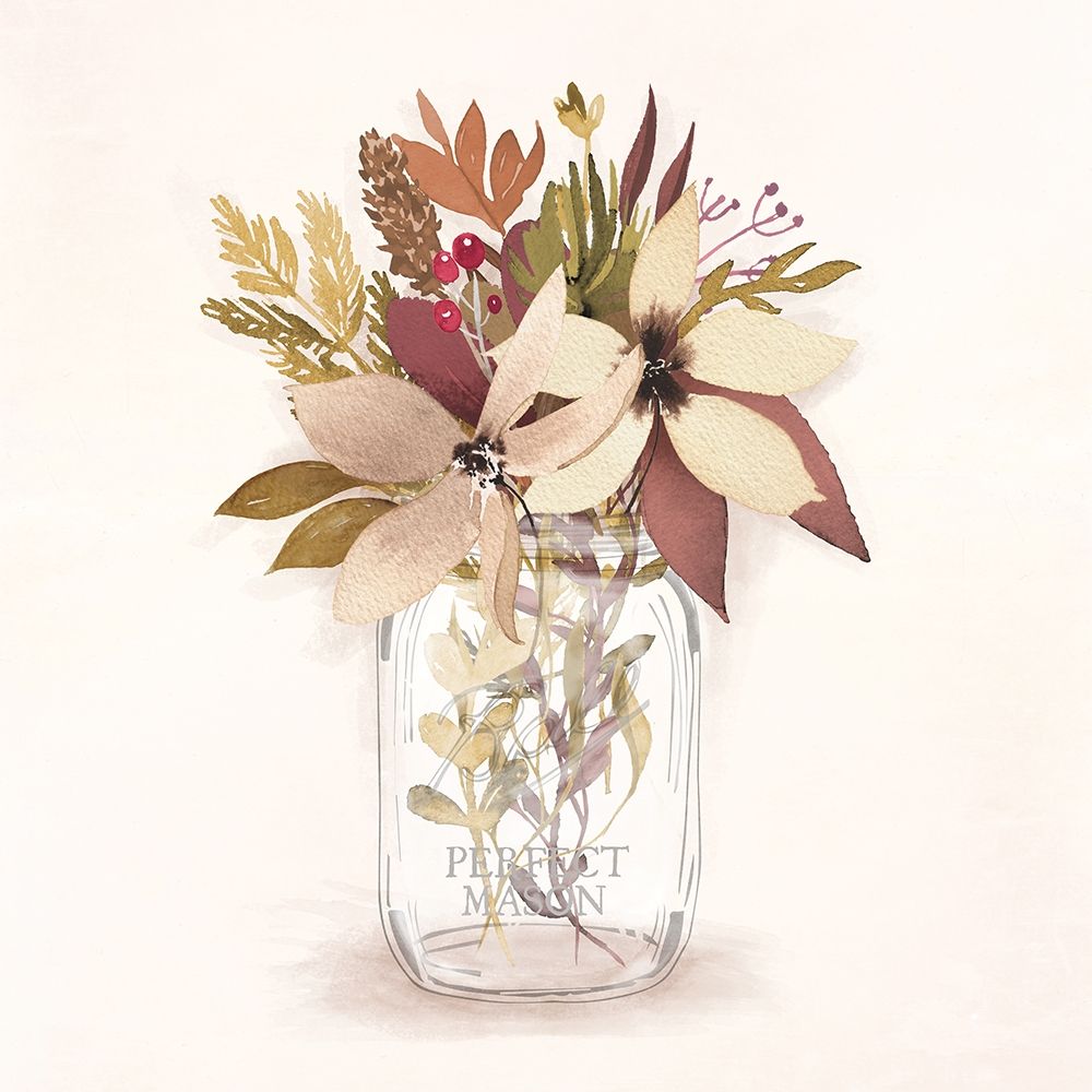 Autumn Mason Jar 2 art print by Alicia Vidal for $57.95 CAD