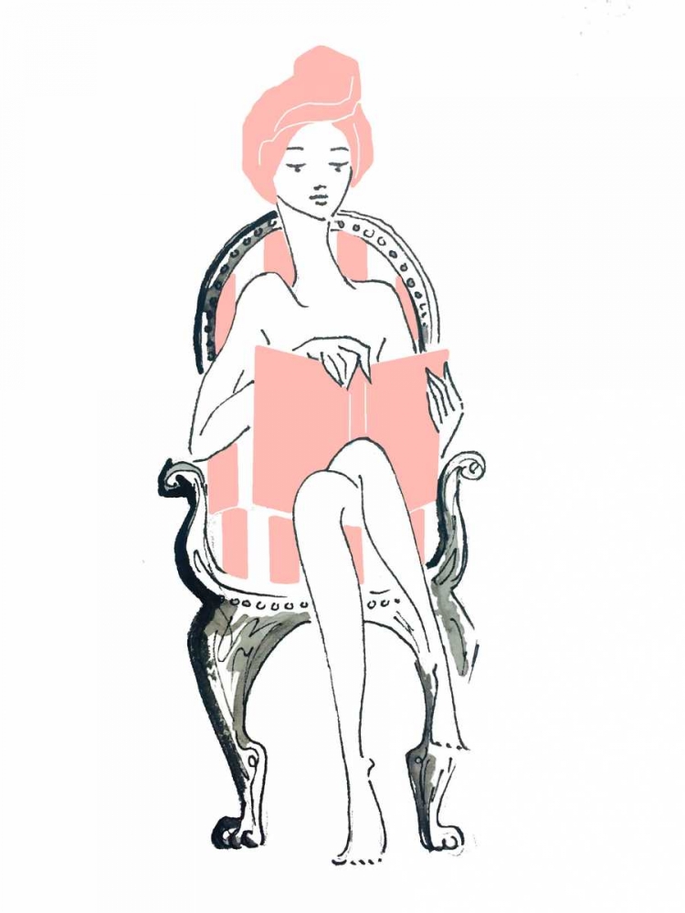 Spa Reading art print by Alicia Zyburt for $57.95 CAD