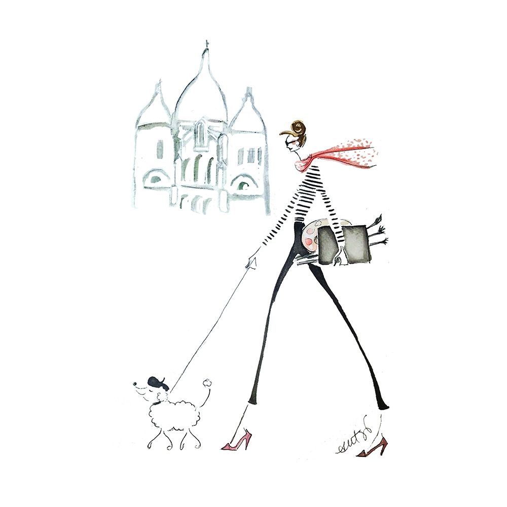 Paris Montmartre art print by Alicia Zyburt for $57.95 CAD