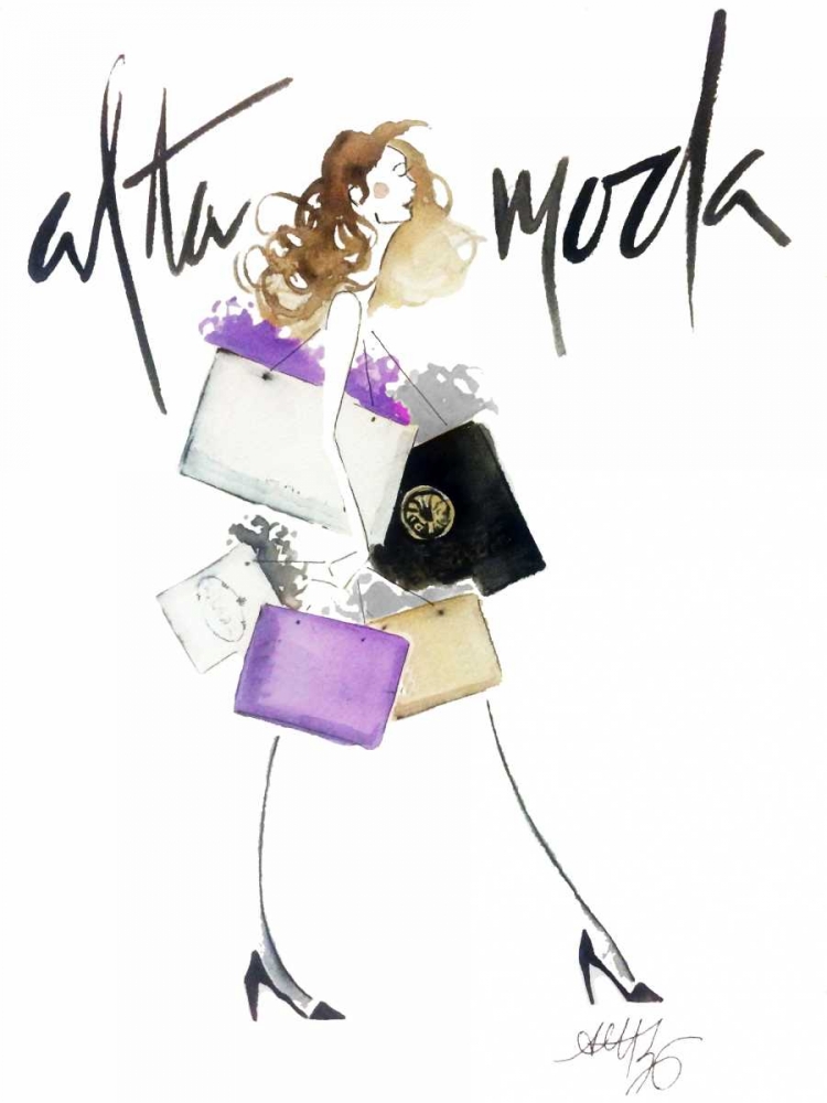 Alta Moda Purple art print by Alicia Zyburt for $57.95 CAD