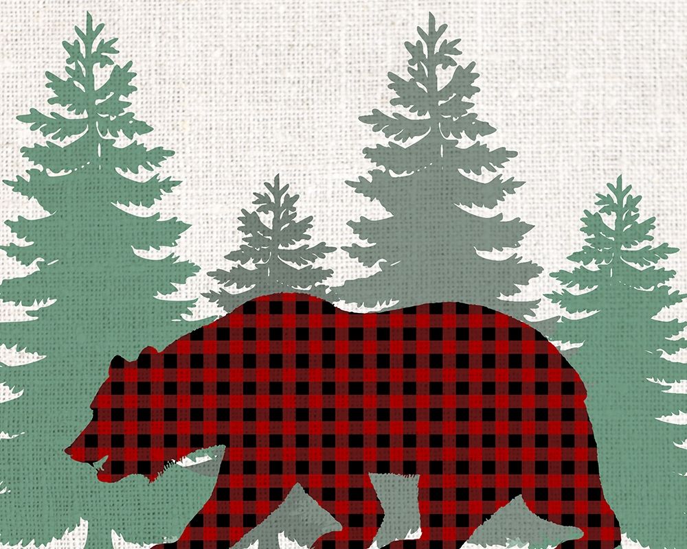Bear Plaid art print by Ann Bailey for $57.95 CAD