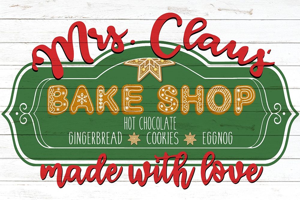 Mrs Claus art print by Ann Bailey for $57.95 CAD