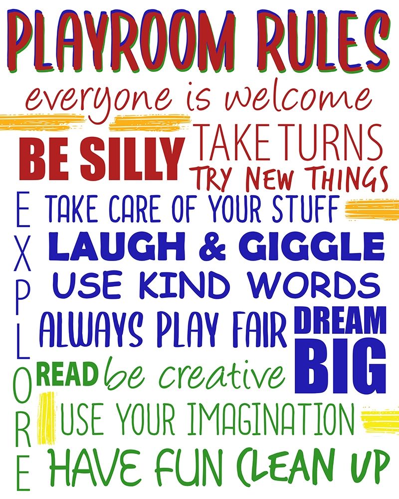 Playroom Rules art print by Ann Bailey for $57.95 CAD