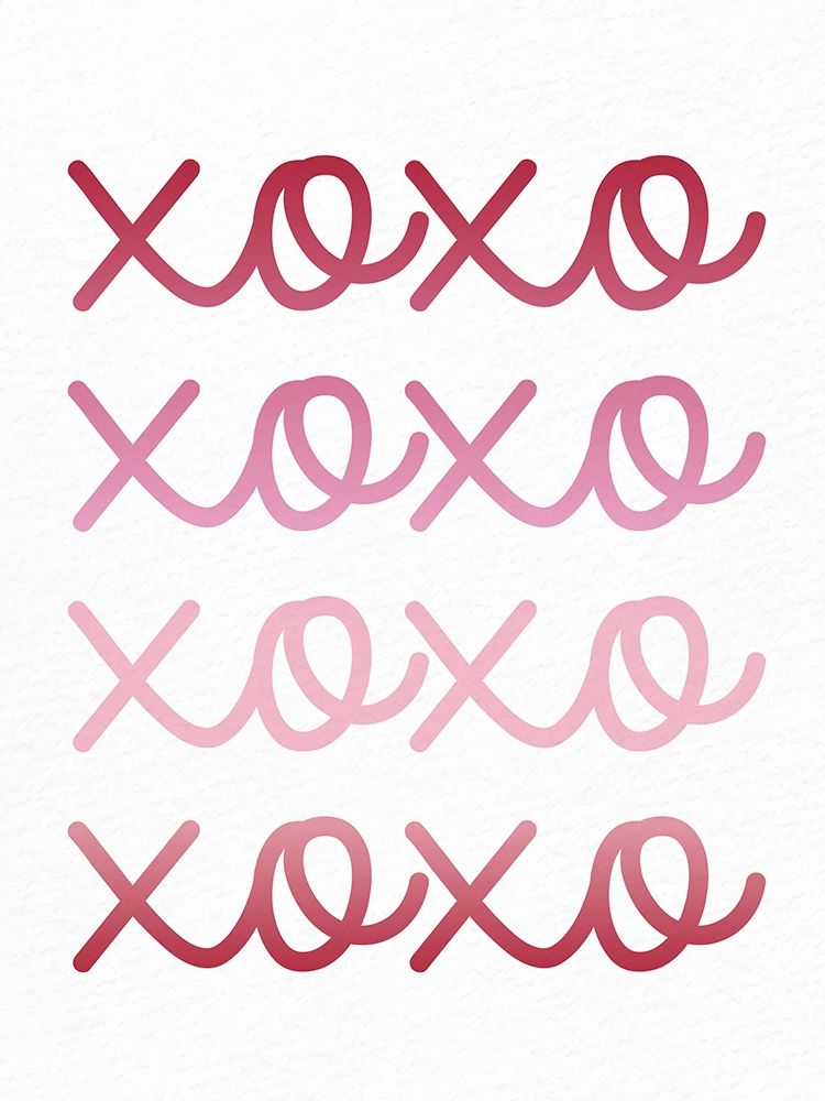 Ombre XOXO art print by Ann Bailey for $57.95 CAD