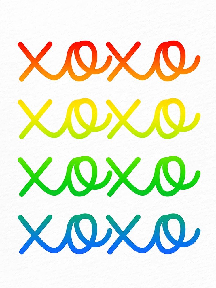 Ombre XOXO 2 art print by Ann Bailey for $57.95 CAD