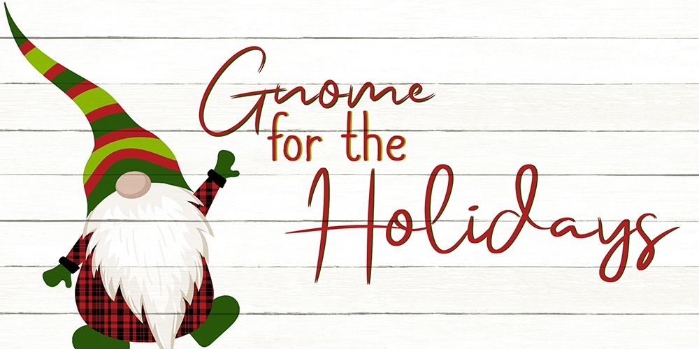 Gnome for the Holidays 2 art print by Ann Bailey for $57.95 CAD