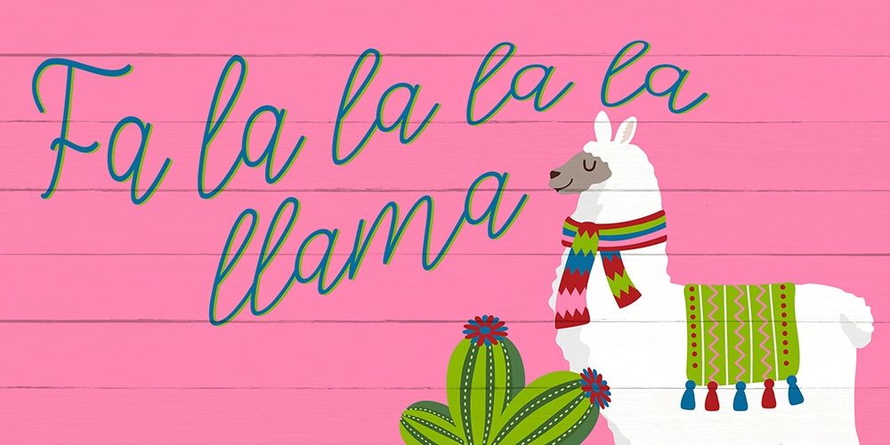 Fa La La Llama art print by Ann Bailey for $57.95 CAD