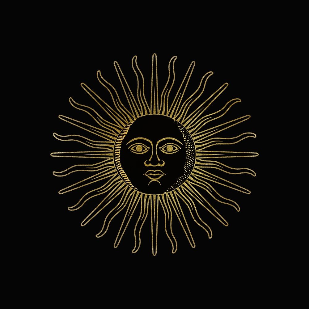 Sun Moon Gold 1 art print by Ann Bailey for $57.95 CAD