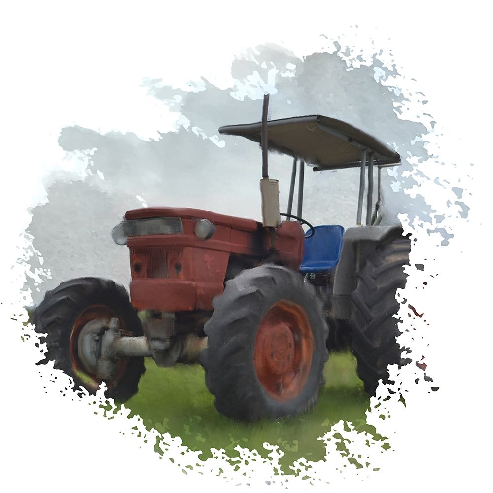 Tractor Splash art print by Ann Bailey for $57.95 CAD