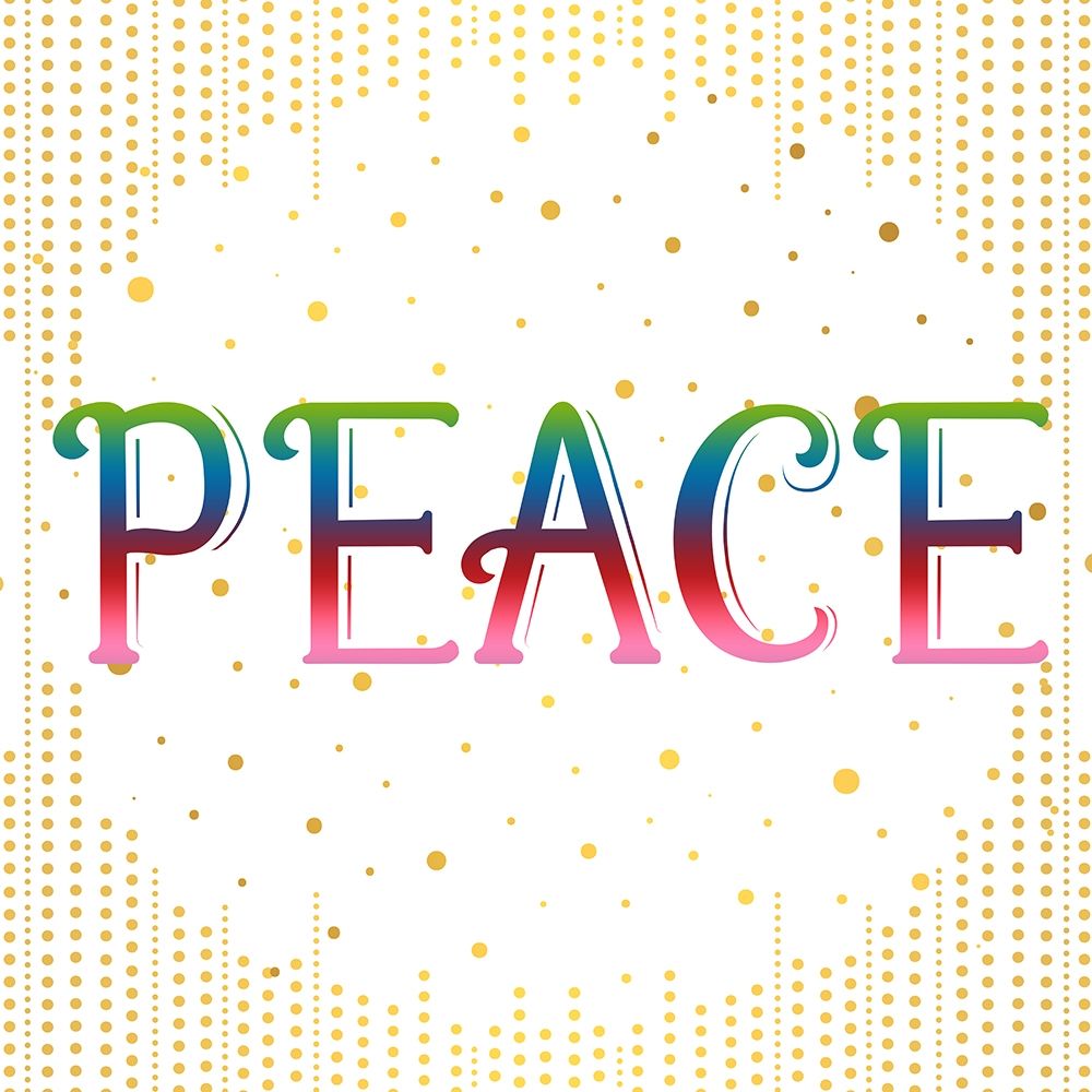 PEACE Colorful art print by Ann Bailey for $57.95 CAD