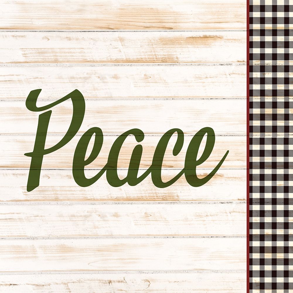Peace Plaid art print by Ann Bailey for $57.95 CAD