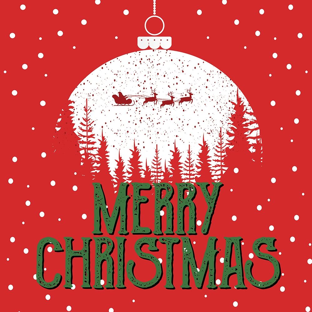 Merry Christmas Ornament art print by Ann Bailey for $57.95 CAD