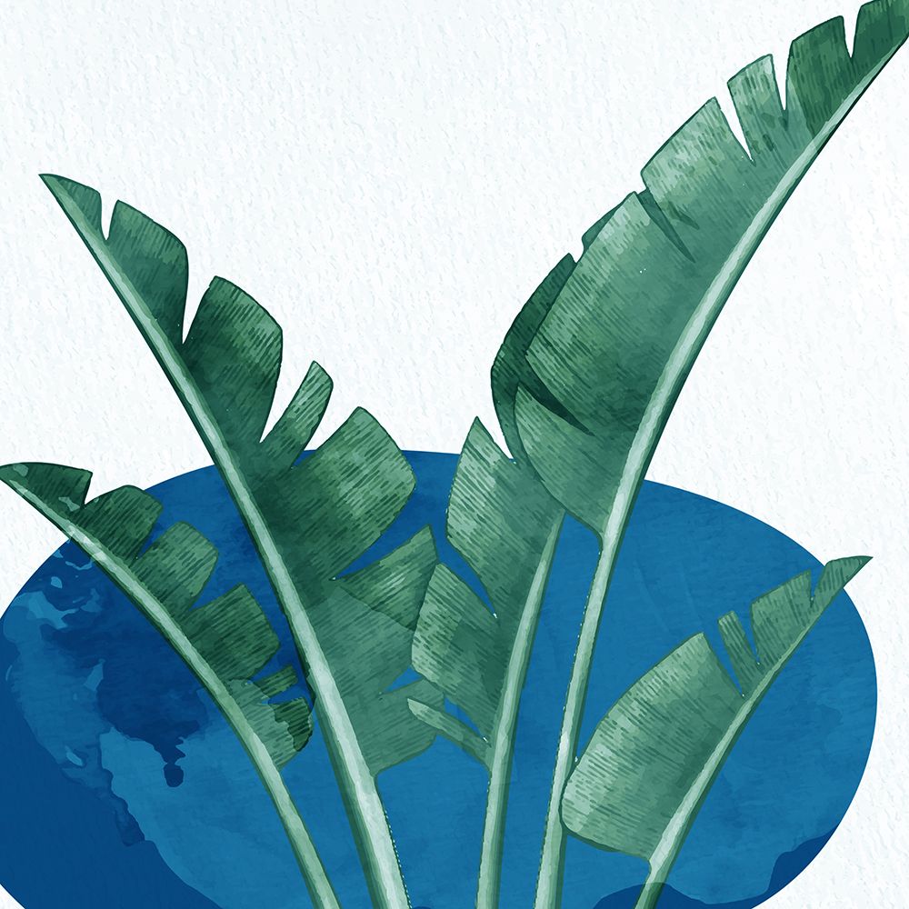 Palms On Blue 2 V2 art print by Ann Bailey for $57.95 CAD