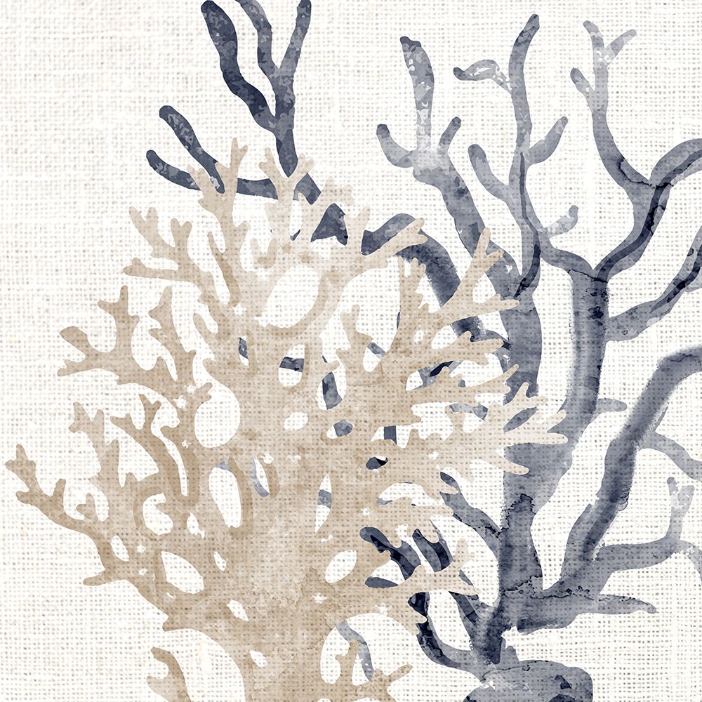 Coral Blue And Sand 2 art print by Ann Bailey for $57.95 CAD
