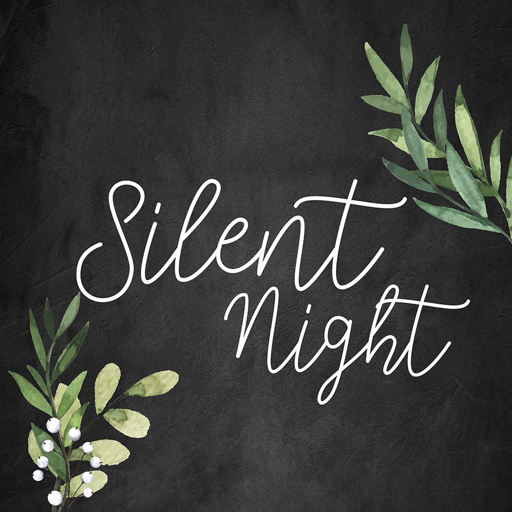 Silent Night Chalkboard art print by Ann Bailey for $57.95 CAD