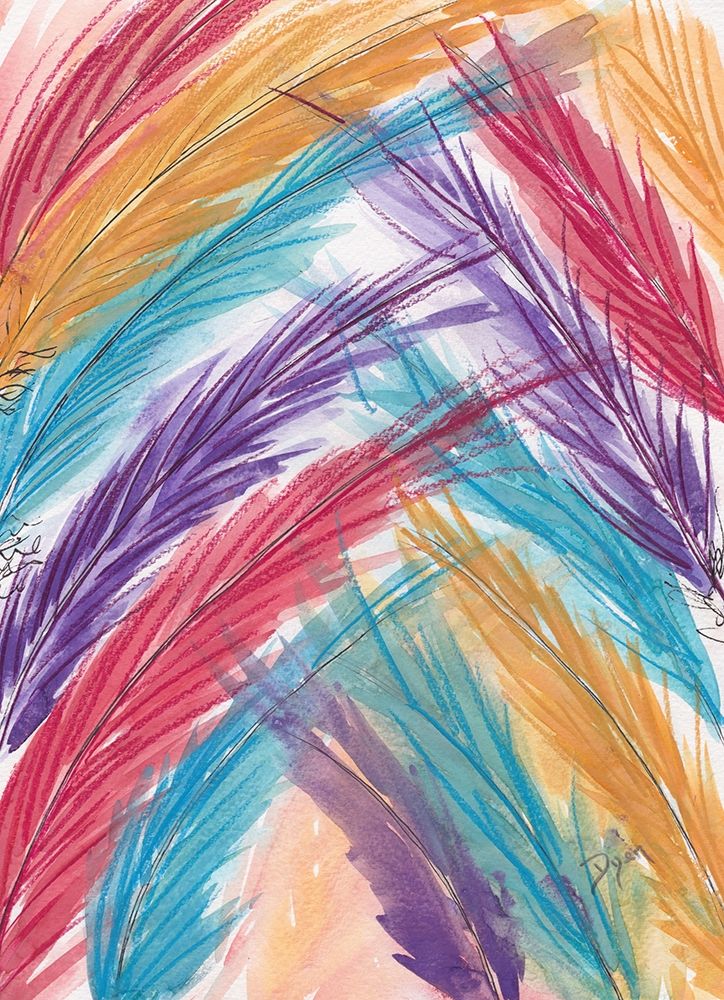 Paint Swatches Feathers art print by Beverly Dyer for $57.95 CAD