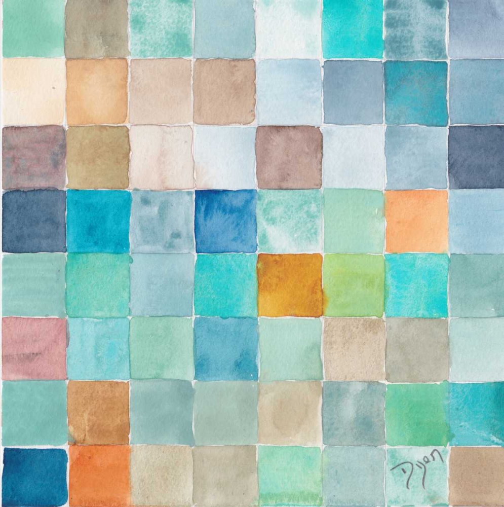 Color BLock Blue Story art print by Beverly Dyer for $57.95 CAD