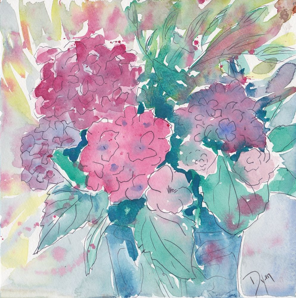 Bayckyard Posey art print by Beverly Dyer for $57.95 CAD