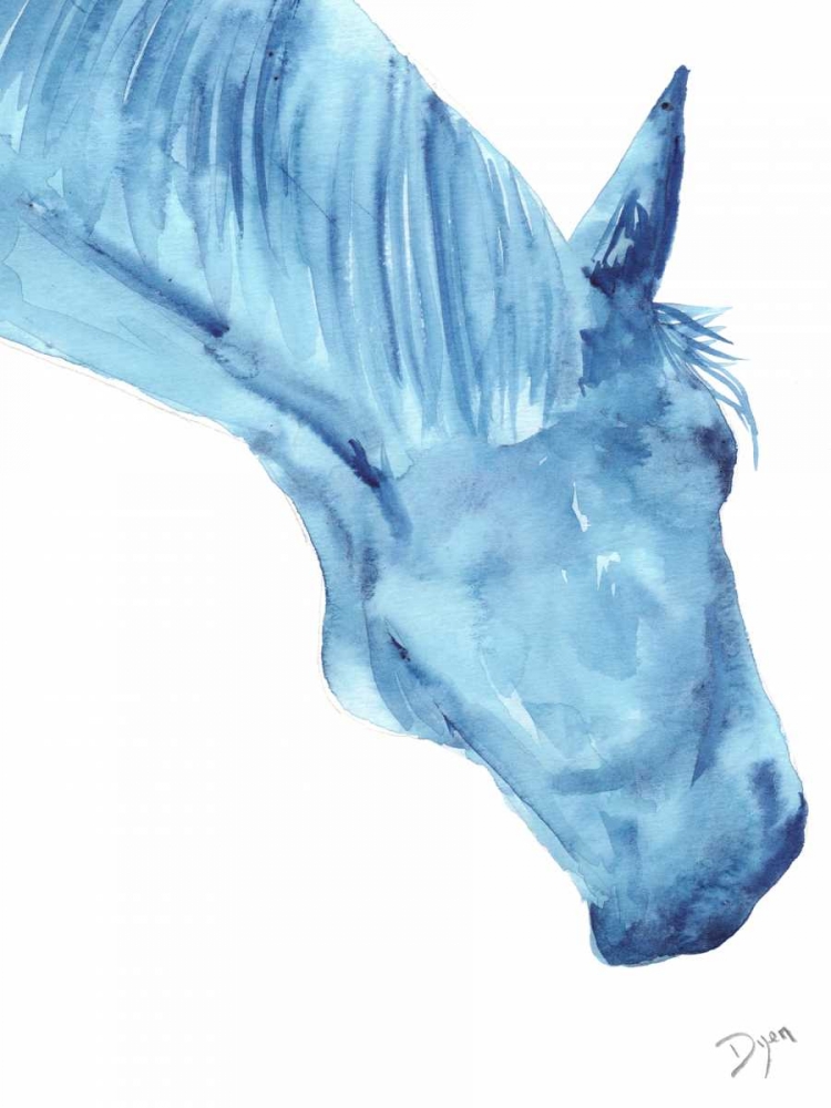 Blue Lacey Thick art print by Beverly Dyer for $57.95 CAD