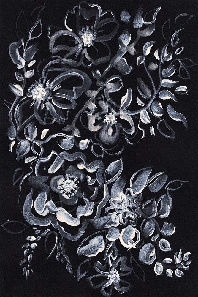 Midnight Flowers 1 art print by Bea Dina for $57.95 CAD