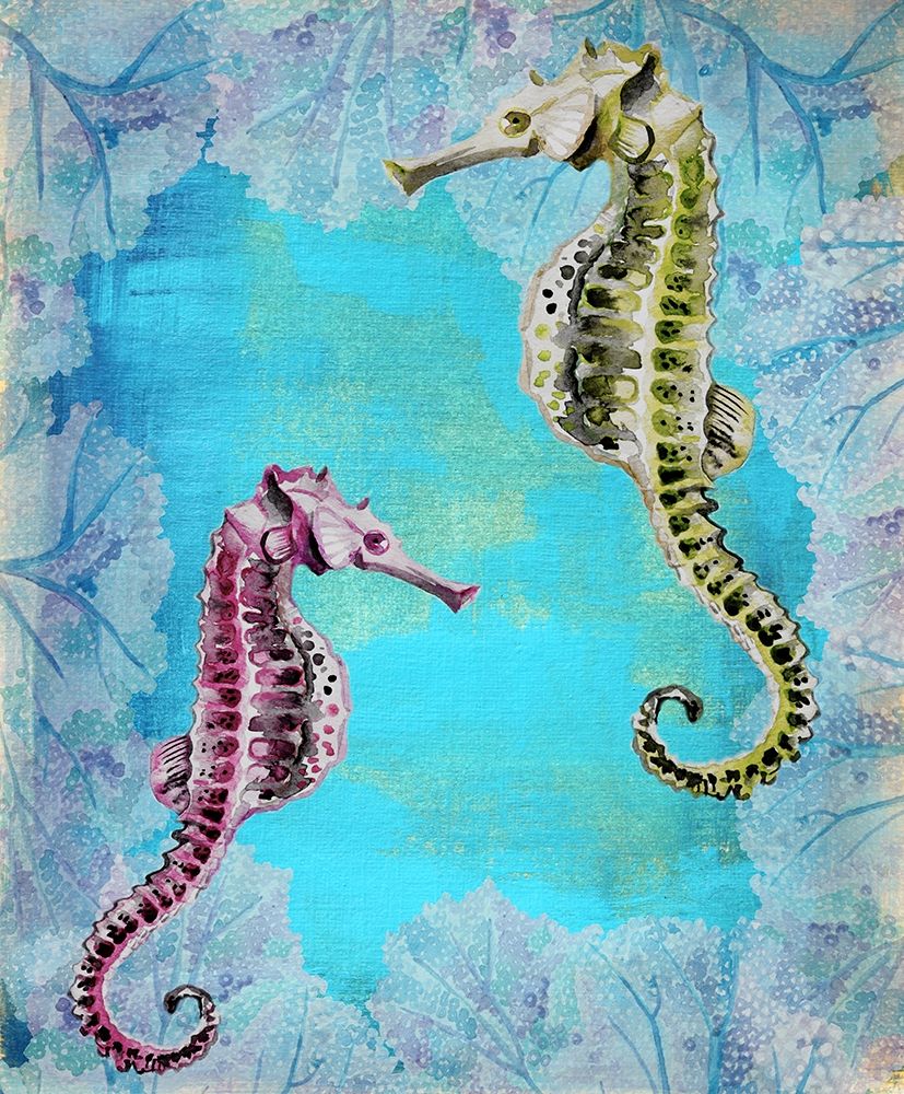 Seahorse Couple art print by Boho Hue Studio for $57.95 CAD