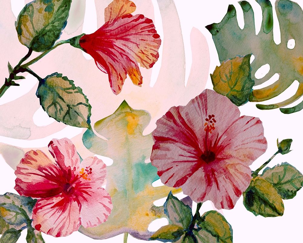 Tropical Hibiscus 1 art print by Boho Hue Studio for $57.95 CAD