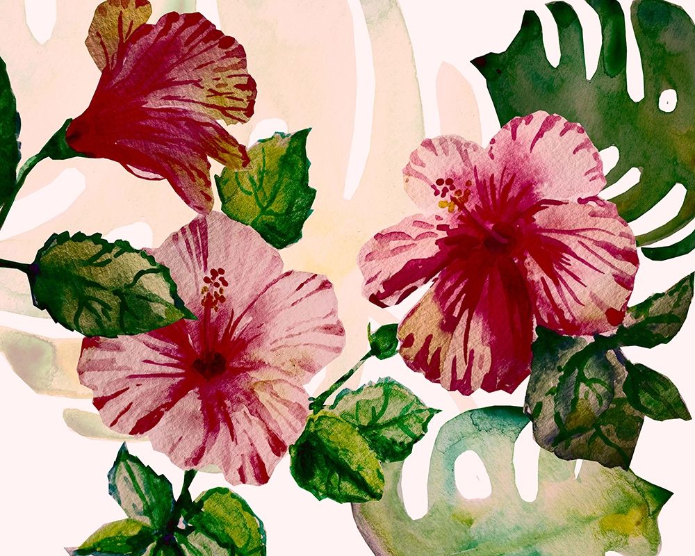Tropical Hibiscus 2 art print by Boho Hue Studio for $57.95 CAD