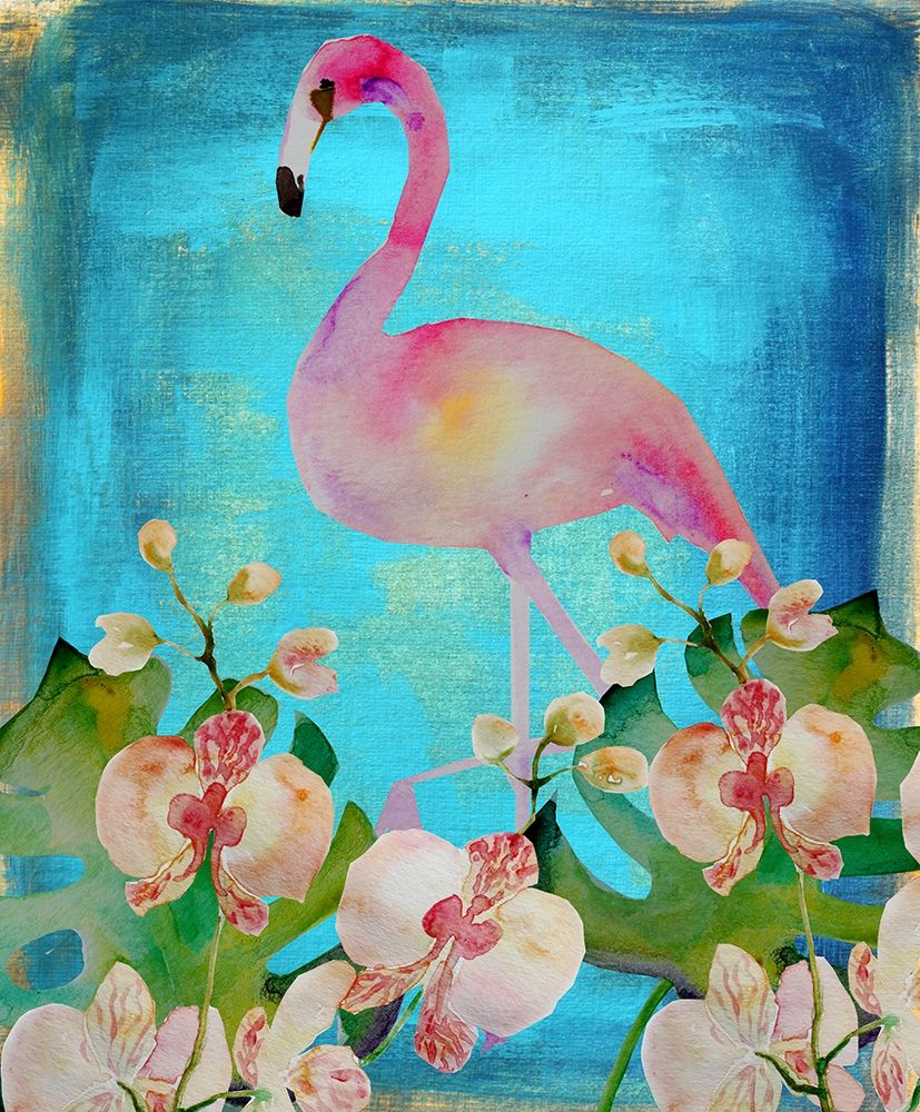 Orchid Flamingo art print by Boho Hue Studio for $57.95 CAD