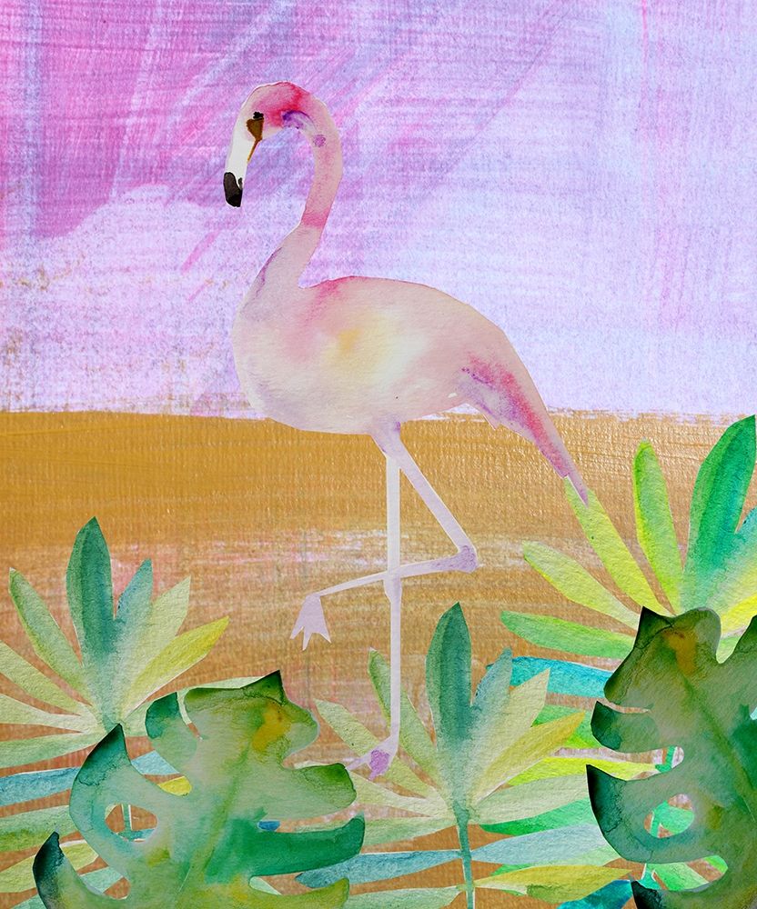 Palm Flamingo 3 art print by Boho Hue Studio for $57.95 CAD