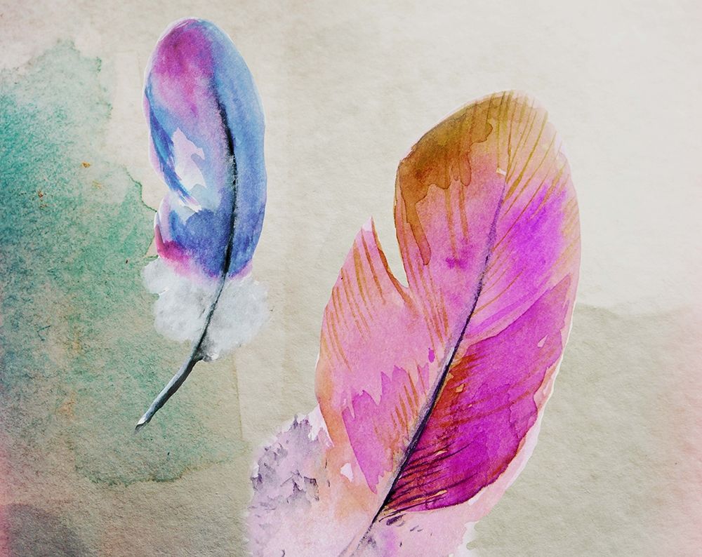2 Feathers art print by Boho Hue Studio for $57.95 CAD