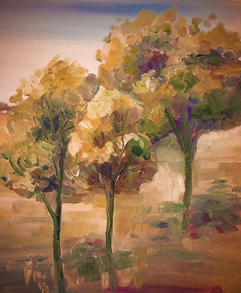 Golden Pageant Trees art print by Boho Hue Studio for $57.95 CAD