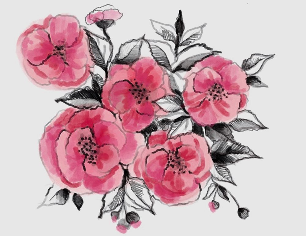 Floral field Two art print by Boho Hue Studio for $57.95 CAD