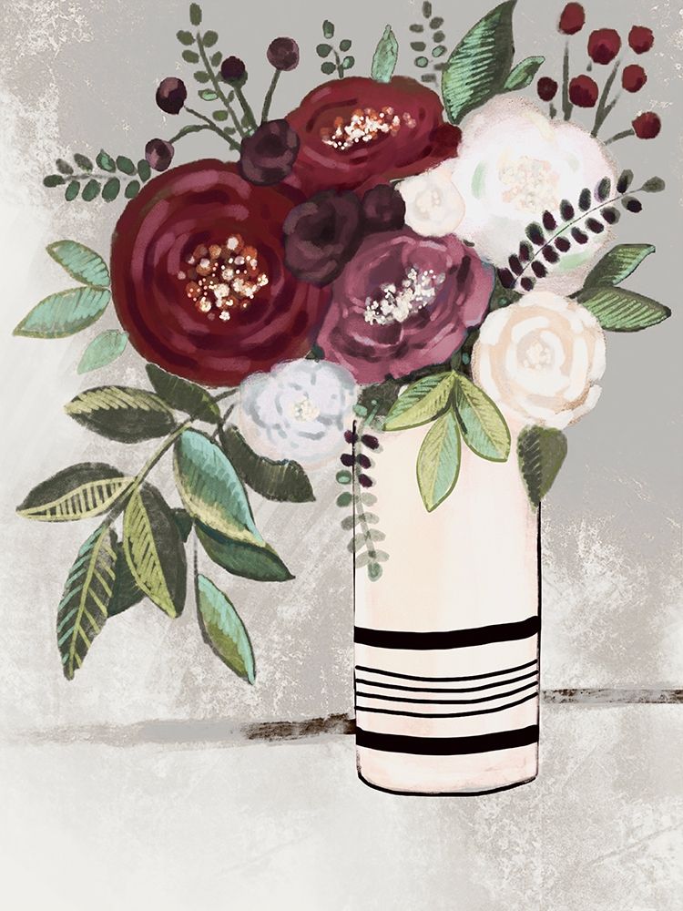 Neutral Floral Bouquet 1 art print by Boho Hue Studio for $57.95 CAD