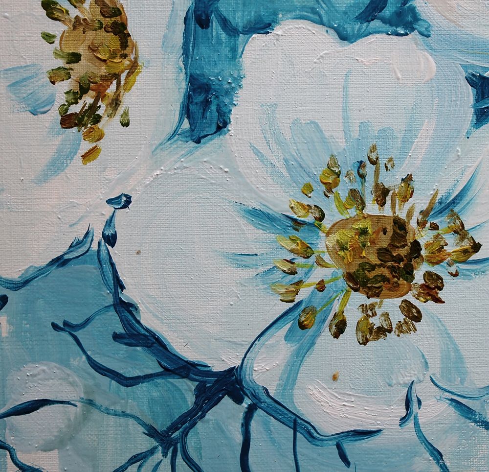 Blue Flora A art print by Boho Hue Studio for $57.95 CAD