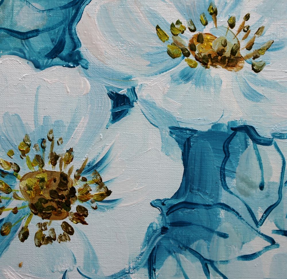 Blue Flora B art print by Boho Hue Studio for $57.95 CAD