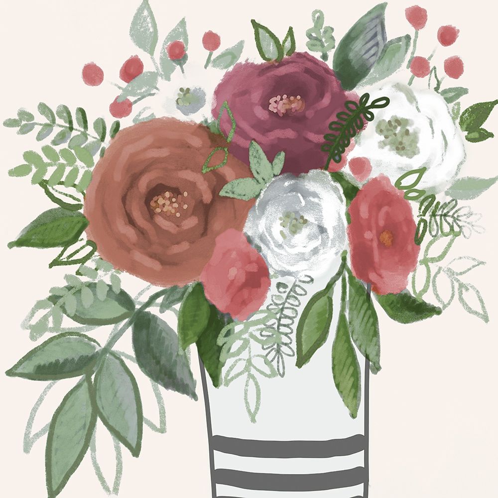 Warming Bouquet 1 art print by Boho Hue Studio for $57.95 CAD