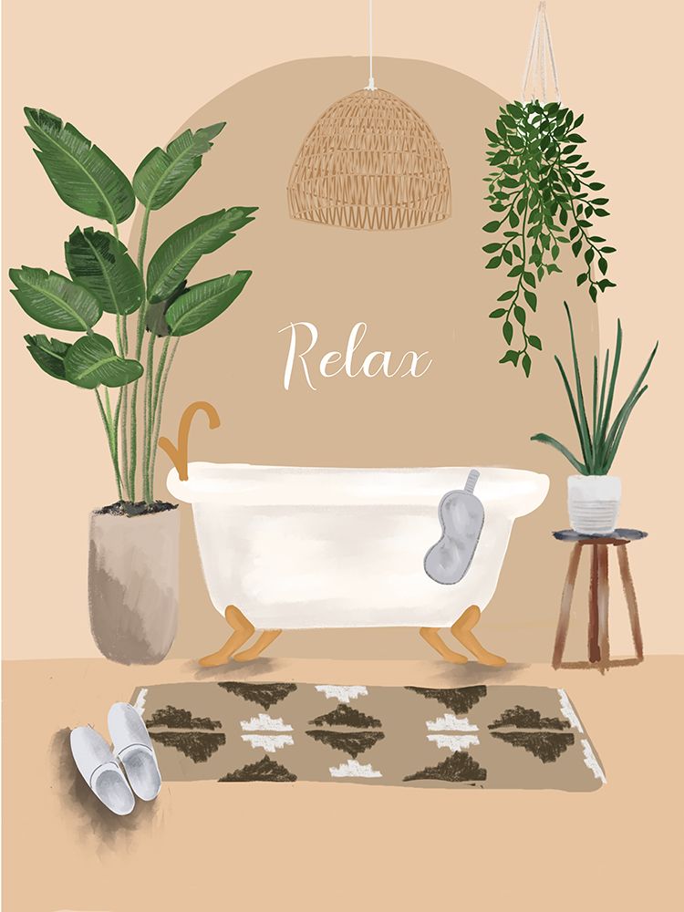 Boho Bath art print by Chen Alyesh for $57.95 CAD