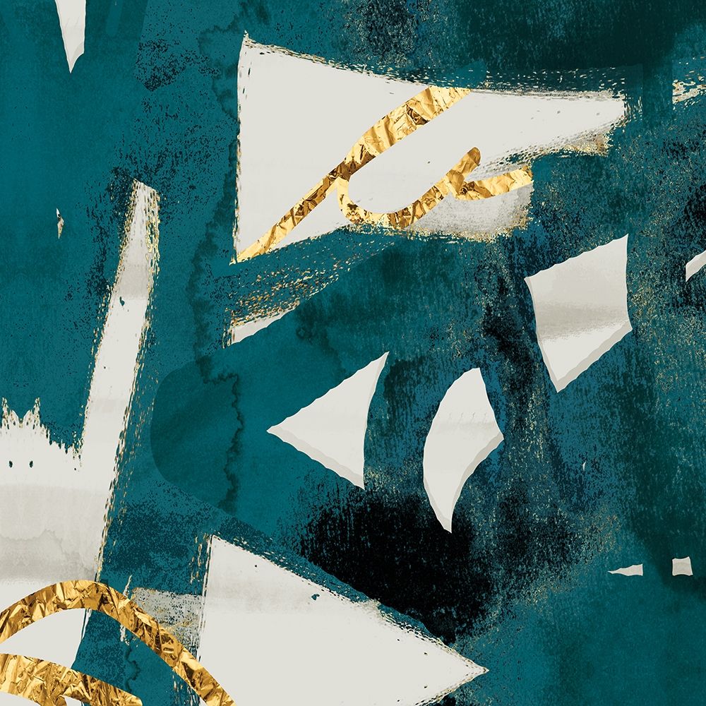 Teal and Flare Square B art print by Cynthia Alvarez for $57.95 CAD