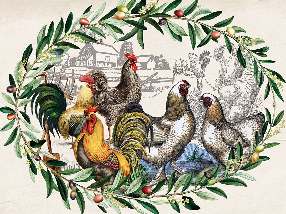 Rooster Crew art print by Christina Rae for $57.95 CAD