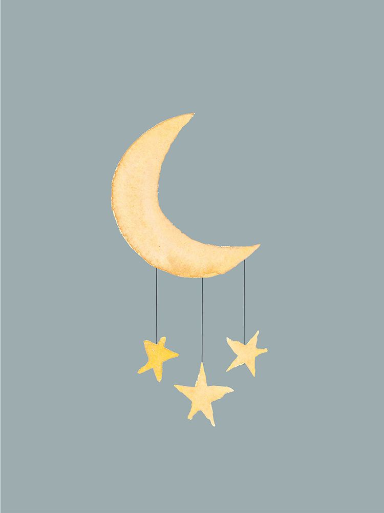 Moon And Twinkle art print by Corinne Rose Design for $57.95 CAD