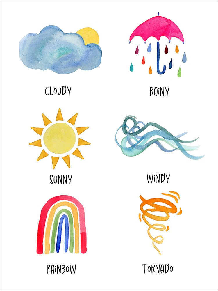 Weather art print by Corinne Rose Design for $57.95 CAD