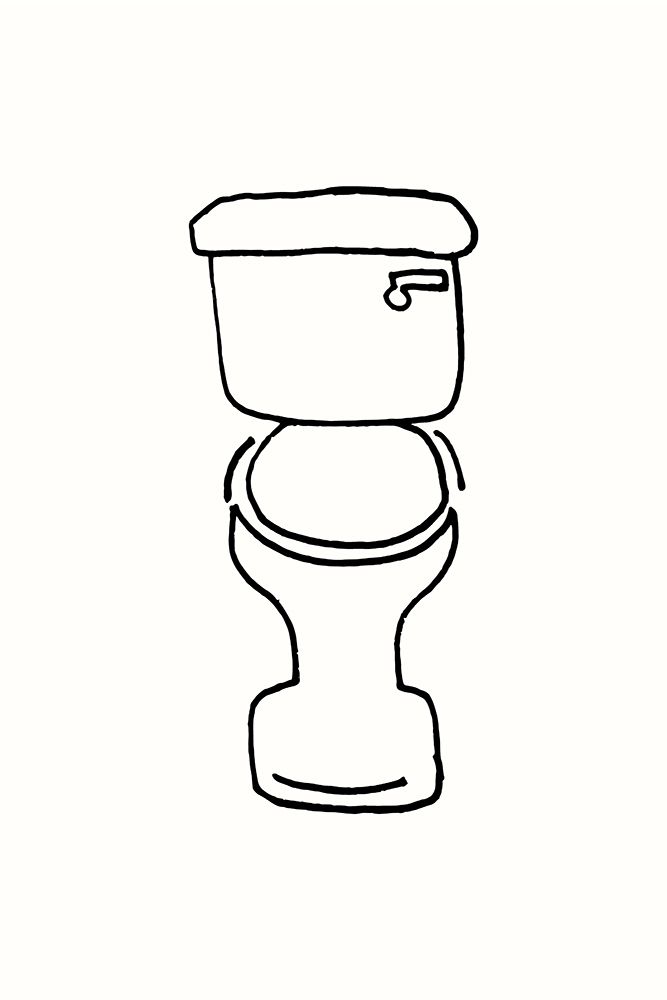 Toilet art print by Corinne Rose Design for $57.95 CAD