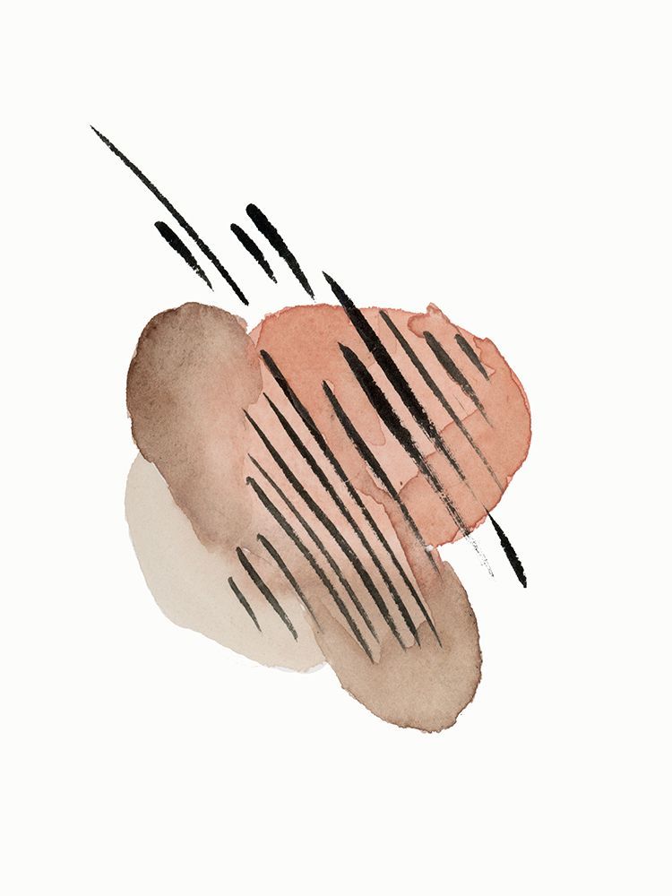 Warm Abstract 1 art print by Corinne Rose Design for $57.95 CAD